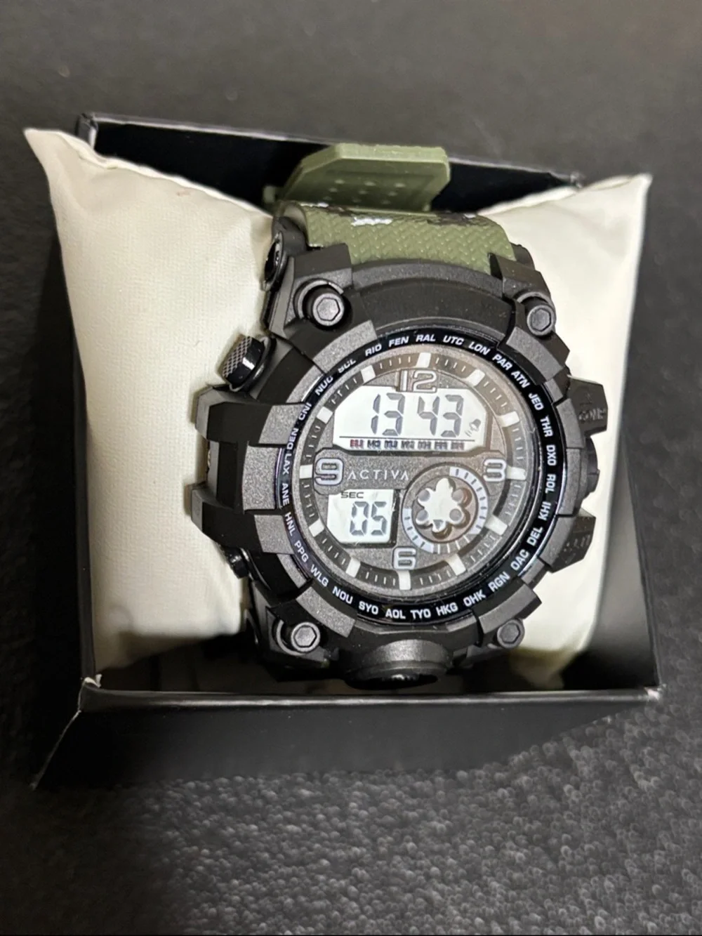 Activa X Invicta Men's Digital Watch - 54.5mm, Green Camo New Working